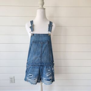 American Eagle Outfitters Women's Blue Denim Overalls